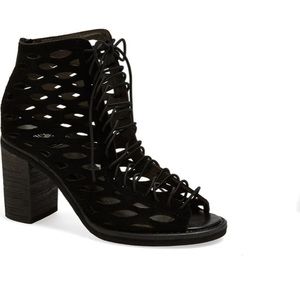 Black ankle tie bootie ( jeffry Campbell)